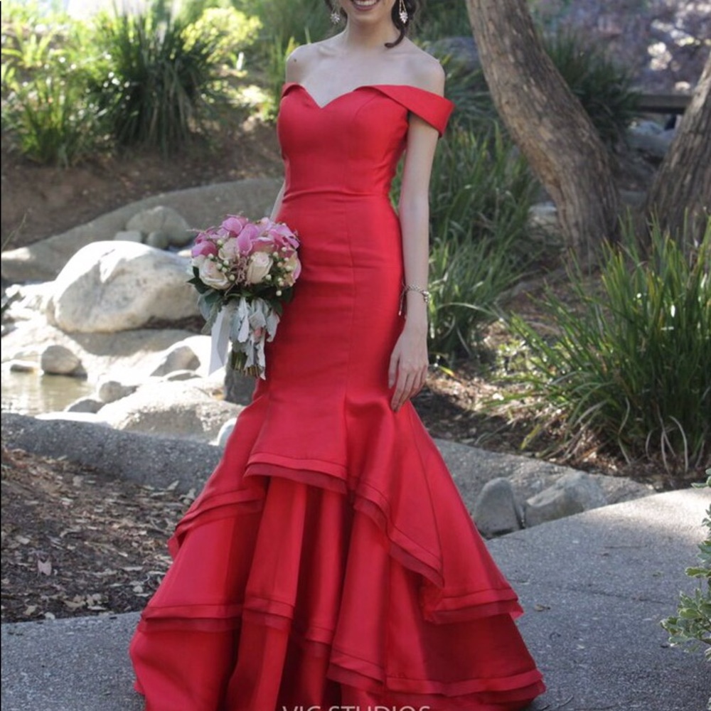 Red Jovani Mermaid Gown